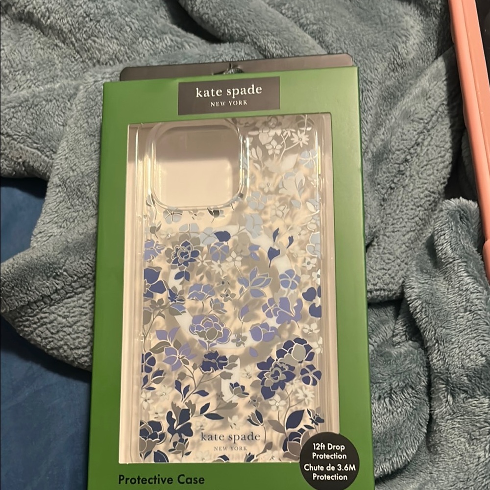 Kate Spade Blue Glitter Phone Case IPHONE 16 Pro Max